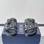 Aqua Sandals Beige And Black Oblique Jacquard – Cd511