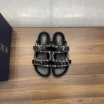 Aqua Sandals Beige And Black Oblique Jacquard – Cds45
