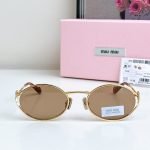 Oval Frame Gold-Tone Sunglasses Smu52Ys – Sg201