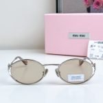 Oval Frame Silver-Tone Sunglasses Smu52Ys – Sg202