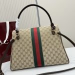 Paparazzo Large Top Handle Bag Sand And Brown GG Canvas