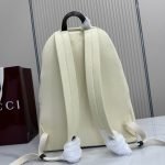 Positano Large Backpack Ivory Washed-Effect Canvas