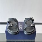 Aqua Sandals Black Oblique Jacquard – Cds47