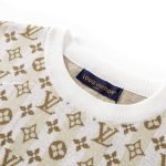 Raffia Monogram T-Shirt In Brown