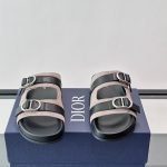 Aqua Sandals Black Suede Calfskin – Cd508