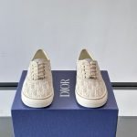 Saltwind Sneakers Beige Oblique Embroidered Cotton – Cd504