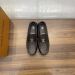 Silverstone Moccasins Brown Monogram-Embossed Calf Leather 1Ahrtb