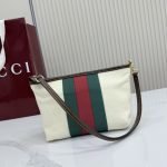 Small Pouch With Strap And Web Natural Washed Canvas
