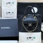 Small Shopping Bag Black Caviar Leather
