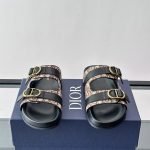 Aqua Sandals Brown Oblique Jacquard – Cd513