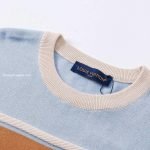 Striped Short-Sleeved T-Shirt In Blue And Orange 1Ak7If