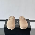 Suede Mules In Beige – Pds42