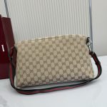 Tag Medium Crossbody Bag Sand And Brown GG Canvas