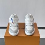 Trainer Sneakers Grey Textured Calfskin 1Akcja