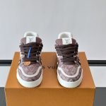 Trainer Sneakers Taupe Brown Canvas 1Akbam