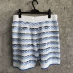 Tuck Stitch Shorts In Blue