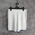 White Boucle Shorts
