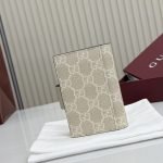 Bi-Color GG Marmont Card Case Beige And Brown Leather