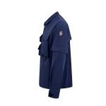 Blue Tara Stretch Nylon Utility Jacket