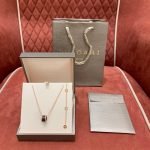 B.zero1 Pendant Necklace In 18 Kt Rose Gold With Matte Black Ceramic