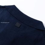 Cotton-Silk Pointelle Polo Shirt In Blue 1Ajio0