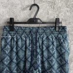 Dark Green Radiating Monogram Silk Shorts