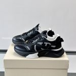 Demivee Mesh And Suede Sneakers In Black – Vl225