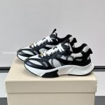 Demivee Mesh And Suede Sneakers In White And Black – Vl229