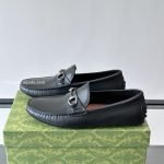 Driver With Horsebit Black GG Leather – Gc568