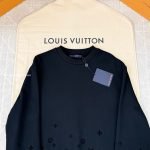 Flock Print Gradient Long-Sleeved Crewneck In Black 1Ak7Mj – Sk800