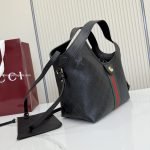 Giglio Small Tote Bag Black GG Leather