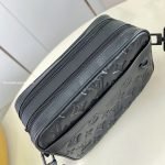 Alpha Messenger Bag Black Monogram Shadow Calfskin Leather M28785