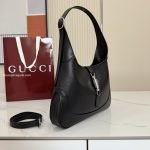 Jackie 1961 Medium Shoulder Bag Black Soft Grainy Leather