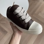 Jumbo Lace Padded Low Sneakers In Brown – Ro36
