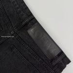 Anagram Baggy Denim Pants In Black
