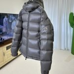 Maya Hooded Short Down Jacket In Grey
