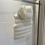 Moncler Ania Hooded Down Gilet In White