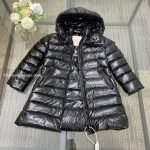 Moncler Enfant Moka Down Coat In Black