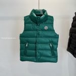 Moncler Enfant Tib Down Vest In Green