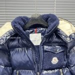 Moncler Enfant Yule Hooded Down Jacket In Blue