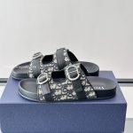 Aqua Sandals Beige And Black Oblique Jacquard – Cd511