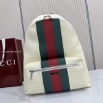Positano Large Backpack Ivory Washed-Effect Canvas