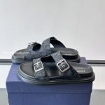 Aqua Sandals Black Oblique Jacquard – Cds47