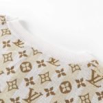 Raffia Monogram T-Shirt In Brown