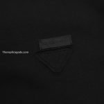 Re-Nylon And Jersey T-Shirt In Black