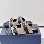 Aqua Sandals Black Suede Calfskin – Cd508