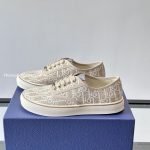 Saltwind Sneakers Beige Oblique Embroidered Cotton – Cd504