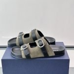 Aqua Sandals Black Suede Calfskin – Cd509