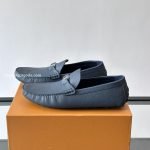 Silverstone Moccasin Navy Blue Grained Calf Leather 1Ahrkl