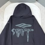 3D Liquified Effect Hoodie In Black – Sk805